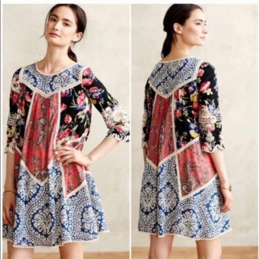 Anthropologie Vanessa Virginia Inez Swing Dress, size 0